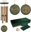 Wind Chimes for Outside, Large Outdoor Windchimes with Engraved Tree of Life, Premium Tuned Metal Chimes for Mother/Grandma, Home & Garden Decor with Soothing Tone