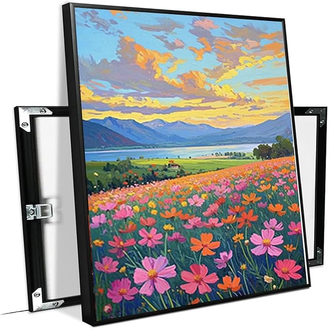 Colorful wildflowers field scenery poster artwork wall decoration wildflowers everywhere wall painting suitable for bedroom home office