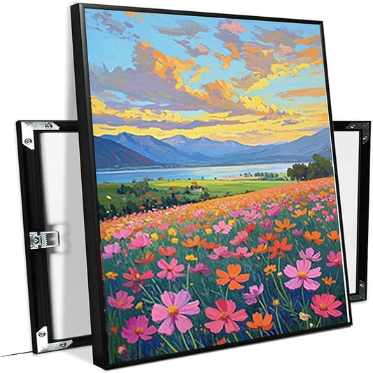 Colorful wildflowers field scenery poster artwork wall decoration wildflowers everywhere wall painting suitable for bedroom home office