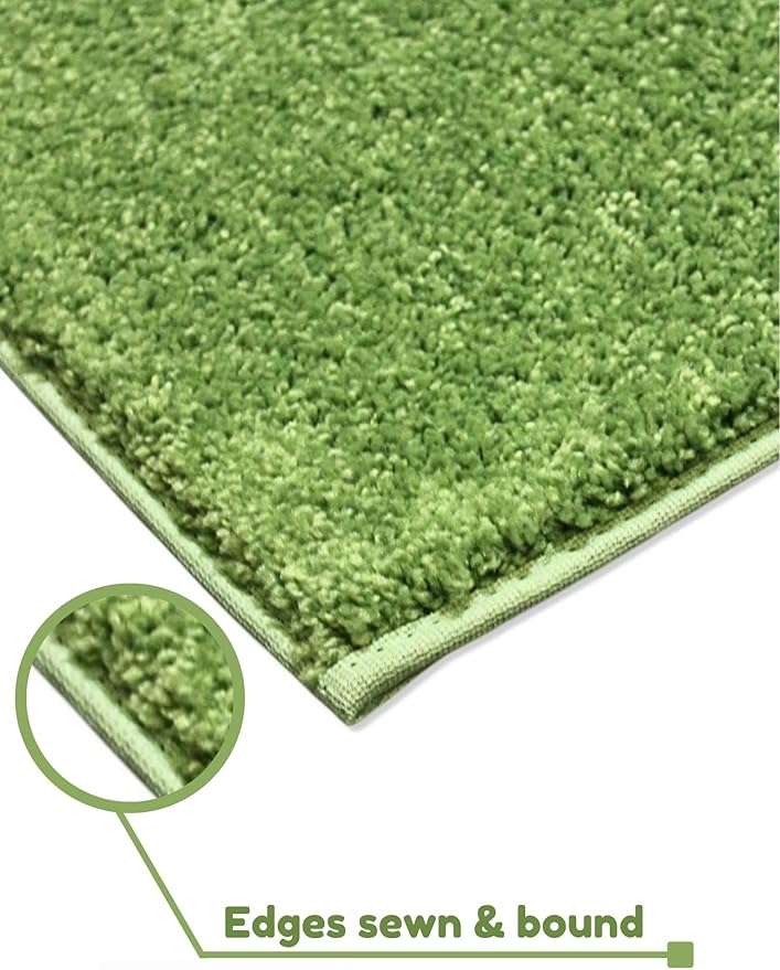 KOECKRITZ Soft and Colorful Kids Classroom Area Rugs (Passes Flammability Pill Test) Many Sizes and Bright Colors to Select from (9' Round, Lime)