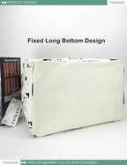 FANKANG Storage Basket,Nursery Hamper Canvas Laundry Basket Foldable with Waterproof PE Coating Storage, Office, Bedroom, Clothes,Toys(L, Rec-cows)