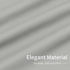 Easy-Going Blackout Curtains for Bedroom, Solid Thermal Insulated Grommet and Noise Reduction Window Drapes, Room Darkening Curtains for Living Room, 2 Panels (42x45 in, Greyish White)