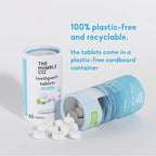The Humble Co. Whitening Toothpaste Tablets – Fluoride Free Toothpaste Whitening Tablets, Dentist Developed Formula, Vegan, SLS Free, Plastic Free (Peppermint, 2 PK)