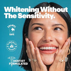 Lumineux Teeth Whitening Toothpaste 2 Pack Peroxide Free Enamel Safe for Sensitive Whiter Teeth, Fluoride Free, No Alcohol, Artificial Colors, SLS Free Dentist Formulated - 3.75 Oz