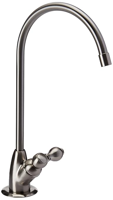 Aquasana Under Sink Water Filter System - Reduces PFAS, Lead, & Chlorine in Drinking Water - Under Counter Claryum Filtration for Kitchen - 3-Stage - Brushed Nickel Faucet - AQ-5300.55