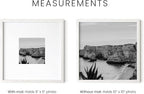 HAUS AND HUES Solid Oak Wood 10”x10” Picture Frames Matted to 5”x5” Set of 3-10x10 Square Picture Frames, 10 x 10 White Picture Frames, 10x10 Photo Gallery Wall Frame Set, Wooden Picture Frames