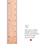 Wooden Growth Chart for Wall - Size Height Chart for Kids, Growth Measuring Board and Kids Height Wall Chart, Growth Chart for Kids, Height Chart for Wall - Natural (63"x6.7")