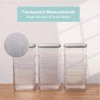 Pop Containers with Lids - Stackable Airtight Food Storage, Kitchen Pantry Storage Containers for Snacks Candy Salt Herbs Spices BPA-Free (12PCS (1.2 + 2.0 + 2.7 + 3.3 Qt) * 3)