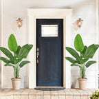 Lifelike Bird of Paradise Silk Artificial Plant Faux Banana Leaf Tree for Home Decor - Perfect Indoor Floor Plant with 9 Trunks (1, Black Planter, 4 FT)