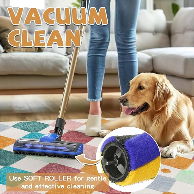 jinchan Area Rug 5x7 Kids Washable Indoor Floor Cover Non-Slip Modern Soft Rug Elementary School Classroom Colorful Diamond Carpet for Nursery Playroom Daycare Bedroom Living Room Confetti on Cream