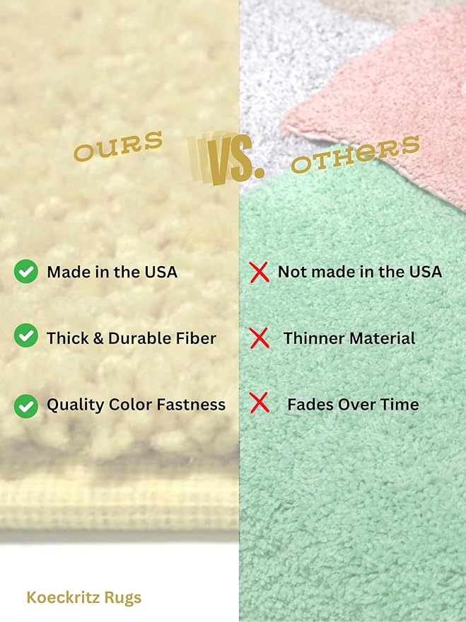 KOECKRITZ Soft and Colorful Kids Classroom Area Rugs (Passes Flammability Pill Test) Many Sizes and Bright Colors to Select from (6' x 6', Fairy Princess)