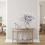 Sggvecsy 10 Pcs Babys Breath Artificial Flowers Gypsophila Bouquets Bulk Real Touch Fake Silk Flowers for Home Wedding DIY Floral Arrangement Kitchen Table Centerpiece Festival Decoration (White)