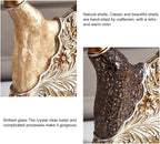 homary 3PCS Peacock Dancer Figurines Statue Vintage Romantic Resin Sculpture Set Decorative Ornaments for Office Desktop Bookshelf Decor, Gold