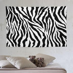 HZOHNAGO Zebra Print Tapestry Nature Wild Animals Black and White Stripe Printed Wall Tapestry Painting Wall Hanging for Bedroom Living Room Dorm 90" W x 60" H