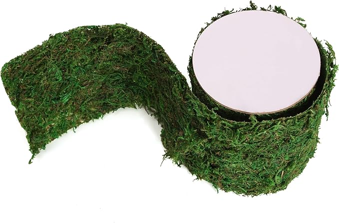 Moss Roll, Dried Moss for Crafts, Moss Table Runner for Fairy Gardens, Wedding Woodland Decor, Preserved Moss Mat for Table Decoration (4" W x 48" L)