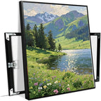The scenery of mountain streams and green meadows is suitable for living rooms bedrooms offices landscape posters and wall paintings