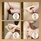 Body Sculptor - Beech Wood Massage Tool, Portable & Lightweight Scraping Tools, Wood Gua Sha, Relieve Tensed Muscle, Lymphatic Massage to Help Face & Body Circulation