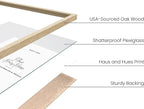 HAUS AND HUES 20x30 Picture Frames - Set of 3: Beige Framed Poster Frames