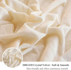 XeGe Luxury Faux Fur Blanket, Ivory Soft Big Fluffy Throw, Shaggy Plush Decorative Couch Blanket, Cute Off White Furry Fuzzy Throw for Bed Bedroom Living Room Beige, 60x90