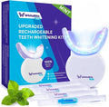 Whitebite Pro Teeth Whitening Kit for Sensitive Teeth – LED Light + 35% Carbamide Peroxide Gel + Remineralizing Gel | Dental-Grade Results at Home