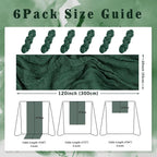 Emerald Green 6 Pack Cheesecloth Table Runner 10FT Boho Fabric Rustic Cheese Cloth Table Runner for Wedding 20 x 120 Inch Long Bridal Shower Baby Shower Gauze Sheer Birthday Party Table Decorations
