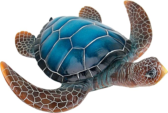 Design Toscano Large Blue SEA Turtle Statue