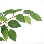 Tall UV Resistant Ficus Tree Artificial，5ft(60in) Faux Ficus Tree with Realistic Smooth and Shiny Leaves， Fake Trees Indoor Outdoor for Home Office Living Room Bedroom Foyer Porch Decor.