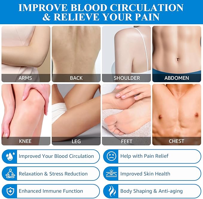 Silicone Cupping Therapy Sets, Cupping Kit for Massage Therapy,Anti Cellulite Cup, for Cellulite Reduction Joint Pain Muscle Pain
