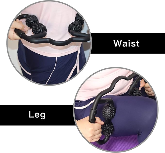 Cellulite Massage Tool Deep Fascia Massager & Dimpled Skin Remover for Legs - Anti-Cellulite Roller Tech with Lymphatic Drainage, Smooth Skin & Pain Relief for Thighs & Buttocks Sculpting