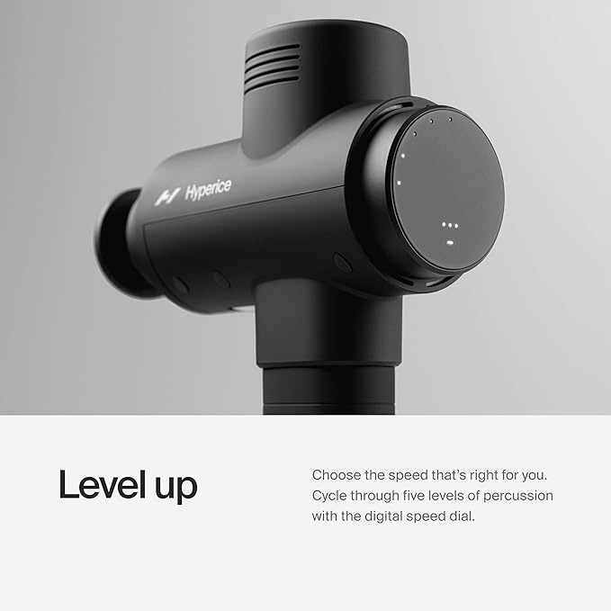 Hyperice Hypervolt 2 Pro - Featuring Quiet Glide Technology - Handheld Percussion Massage Gun - 5 Speeds, 5 Interchangeable Heads - Helps Relieve Sore Muscles and Stiffness FSA-HSA