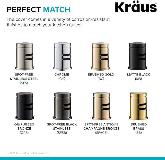 KRAUS Dishwasher Air Gap in Oil Rubbed Bronze, KAG-1ORB