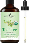 Handcraft Blends Organic Tea Tree Essential Oil – 1 Fl Oz – 100% Pure and Natural – Premium Grade Essential Oil for Diffuser and Aromatherapy
