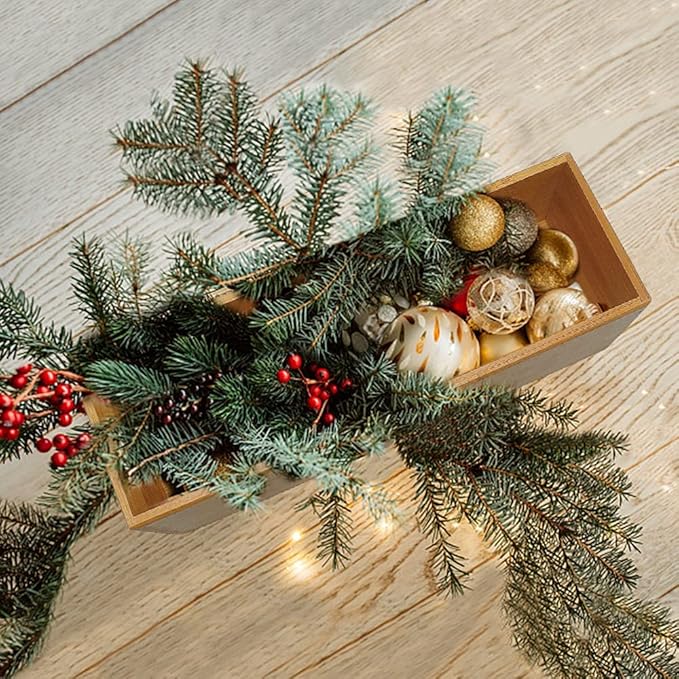 Bamboo Drawer Organizer - Kitchen Utensil Organizer Silverware Tray Cutlery Holder，Office Desk Supplies and Accessories (8.9x3x2.6 inch)