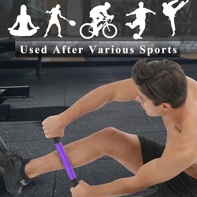 Muscle Roller Massage Stick for Legs Massager Roller-Calf Roller Deep Tissue Release Muscle Soreness, Trigger Points for Legs, Neck, Calves, Thighs, Shins, Back