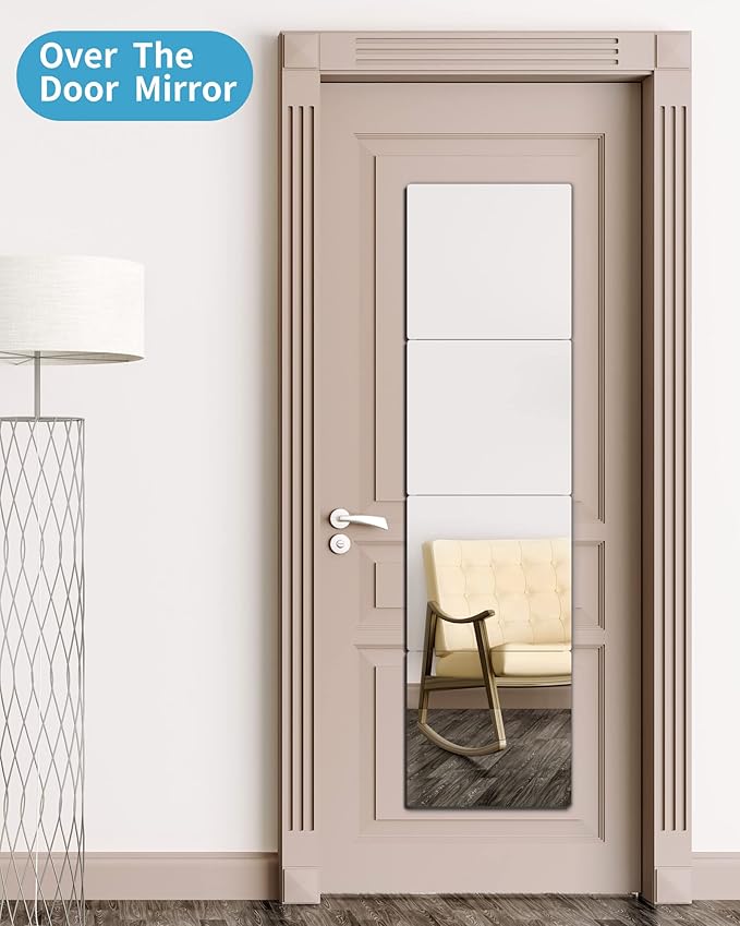 Shatterproof Acrylic Full Length Wall Mirror for Bedroom & Home Gym