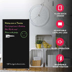 Frigidaire EFR331 Single Door Compact Refrigerator - Adjustable Thermostat Control - Reversible Doors - Front Blackboard, Write and Erase - Ideal for Dorm, Office, RV, Room - Black, 3.2 Cubic Feet