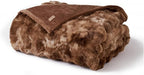 EVERGRACE Ultra Soft Luxury Fluffy Ridgeline Faux Rabbit Fur Throw Blanket, Thick Warm Bubble Throw for Bed, Cozy Plush Reversible Blankets for Couch, Chair, Sofa, Lion Caramel, 50x60 Inches, 870 GSM