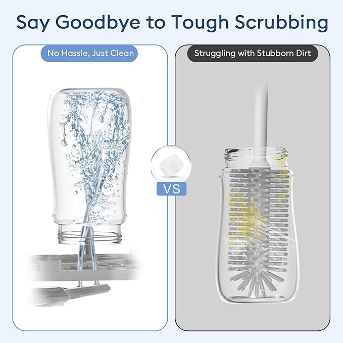 Professional Deep Cleaning Detergent Tablets for All Baby Bottle Washers, Washer Tablets for Bottle Washer and Sterilizer and Dryer, Easy to Use (150Pcs)