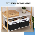 Criusia 6 Pack Closet Organizers and Storage Bins, Cute Dorm Room Essentials for Clothes Beddings Bags, Under Bed Storage Containers, Apartment Essentials Baskets for Organizing (14L*10W*9.5H)