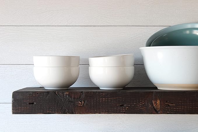 Urban Legacy Reclaimed Barn Joist Deep Floating Shelves | Deep Shelves with Low Profile Shelf Bracket with High Weight Capacity, Set of 2 (24" x 11" x 2.5", Rustic Brown)