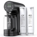 Ecoviva Countertop Reverse Osmosis System RO Water Filter, 5-Stage Filtration, Real-time TDS Monitor, 3:1 Pure to Drain, No Installation Portable Water Purifier-Black
