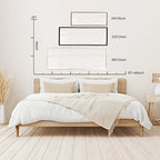 Sweet Dreams Wall Decor Above Bed 40''×15'' Master Bedroom Large Sweet Dreams Sign Farmhouse Wall Decor Guest Room Wood Rustic Framed Over Bed Wall Art Hanging Decoration (White)