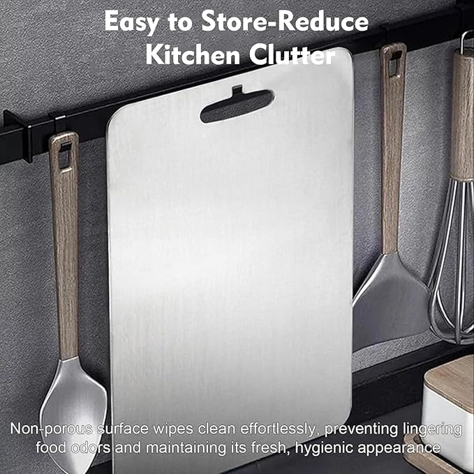 Titanium Cutting Board - 1 pack Titanium Cutting Boards for Kitchen,Double Sided Titanium Cutting Mat（9.25 * 12.99in）