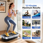 Vibration Plate Exercise Machine - 330lbs Weight Capacity, 120 Speed Levels, 5 Program Modes - Full Body Workout for Home Fitness, Toning & Wellness, LED Display, Low Noise Motor