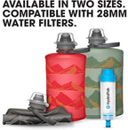 HydraPak Stow - Collapsible Backpacking Water Bottle (350ml, 500ml, 1L) - BPA Free, Ultra Light, Spill-Proof Twist Cap