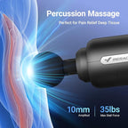 MERACH Massage Gun Deep Tissues, Percussion Massager Tools with 6 Massage Heads, Portable Hand Held Muscle Massagers for Pain Relief Deep Tissue, Cool Gifts for Men and Women