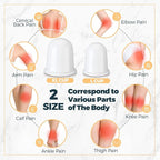 TrelaCo 12 Pcs 2 Size Cupping Therapy Set Silicone Anti Cellulite Cupping Kit for Massage Therapy Cupping Therapy Set Vacuum Suction Cup for Arthritis Relief, Pain Reduction Adults Home Use (White)