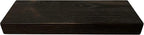 joelsantiques 18 Inch Wooden Floating Shelves for Wall - 18x6x2 in - Made of Natural Wood - Short Heavy Duty Rustic Wall Shelves for Bedroom - Perfect for Bathroom, Kitchen - Mocha