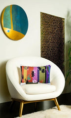 Lumbar Matisse Decorative Pillow Cover Art Nouveau Toss Pillowcase Farmhouse Chair Cushion Contemporary Pillowsham Mid-Century Couch Cushions Hand Embroidered Pillow Wool 18x18