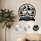 Custom Metal Camping Signs Outdoor - Personalized Size Rustic Wall Art, Lake House Decor, Farmhouse Gift for RV, Cabin & Garden - MADE IN USA